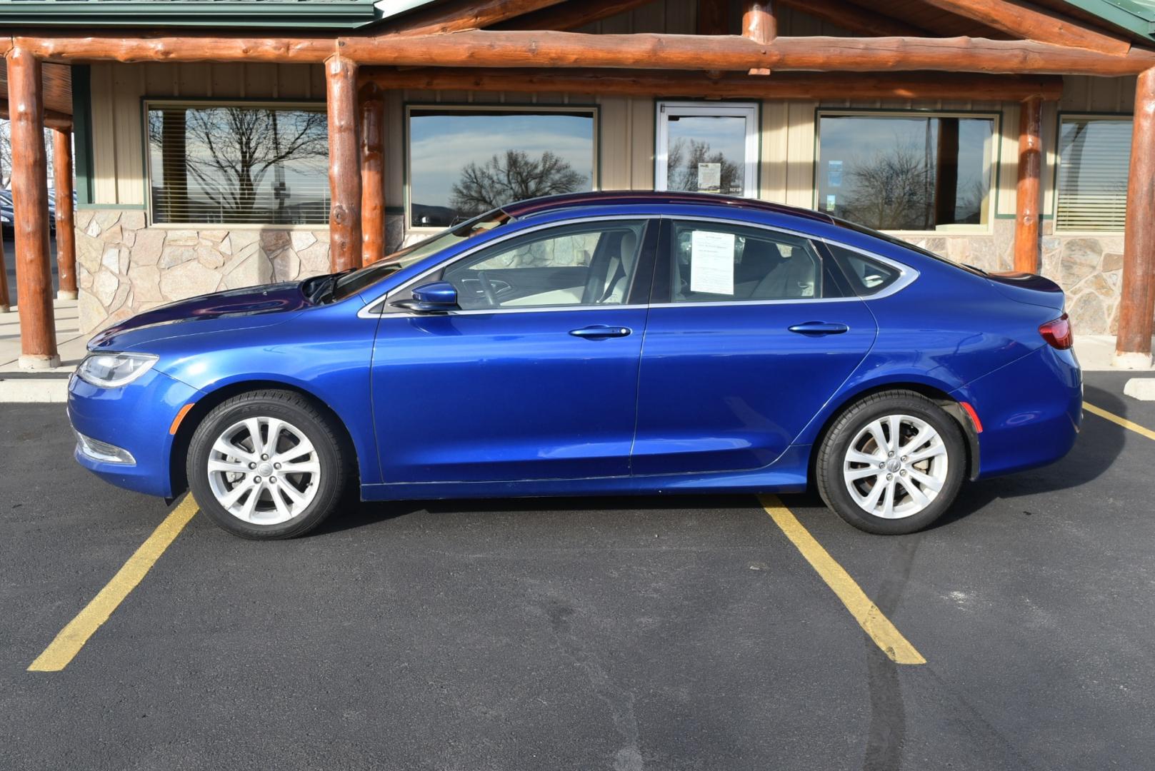 2016 Blue /Beige Chrysler 200 Limited (1C3CCCABXGN) with an 2.4L 4 Cyl Multiair engine, 9-Speed Automatic transmission, located at 1600 E Hwy 44, Rapid City, SD, 57703, (605) 716-7878, 44.070232, -103.171410 - Photo#3